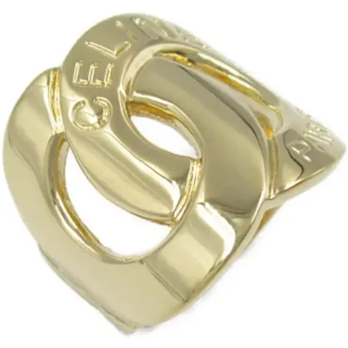 Pre-owned Jewellery, female, , Size: ONE SIZE Pre-owned Gold rings - Celine Vintage - Modalova