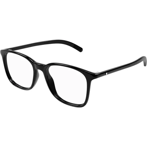 Stylische Brille Mb0327O Schwarz , Herren, Größe: 54 MM - Montblanc - Modalova