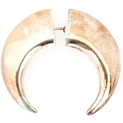 Earrings, female, , Size: ONE SIZE Silver Plated Stud Earrings - Marine Serre - Modalova