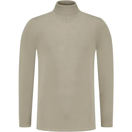 Turtlenecks, male, , Size: M Essential Knitwear Turtleneck Sweater Grey - Pure Path - Modalova