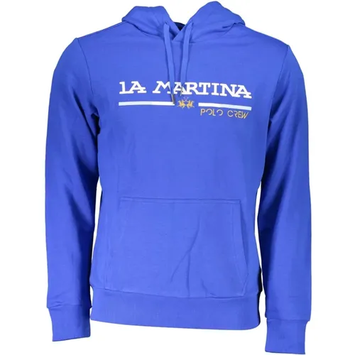 Hoodies, male, , Size: M Hoodie with Embroidery and Contrast Details - LA MARTINA - Modalova