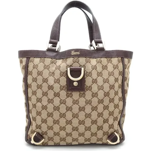 Pre-owned Tote Bags, female, , Size: ONE SIZE Pre-owned Canvas totes - Gucci Vintage - Modalova