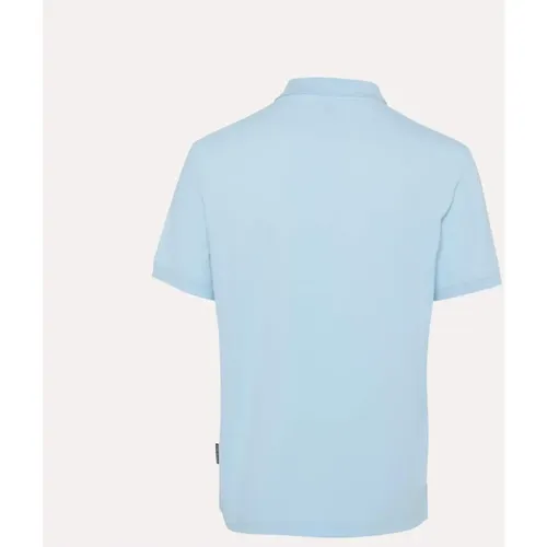 Himmelblaues Piqué Polo Shirt , Herren, Größe: XS - Moose Knuckles - Modalova