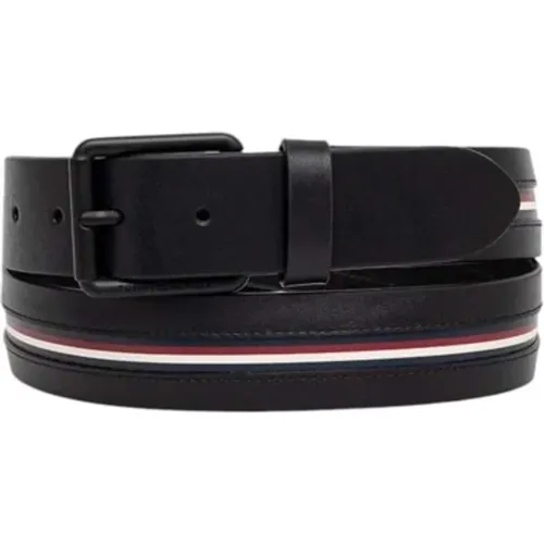 Belts, male, , Size: 95 CM Classic Leather Belt in - Tommy Hilfiger - Modalova