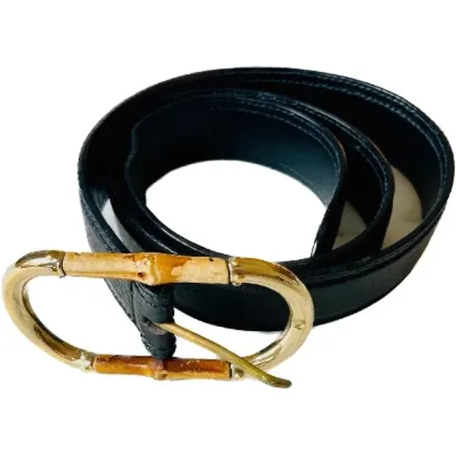 Pre-owned Belts, female, , Size: ONE SIZE Pre-owned Leather belts - Gucci Vintage - Modalova