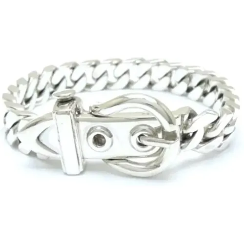 Pre-owned Jewellery, female, , Size: ONE SIZE Pre-owned Silver bracelets - Hermès Vintage - Modalova