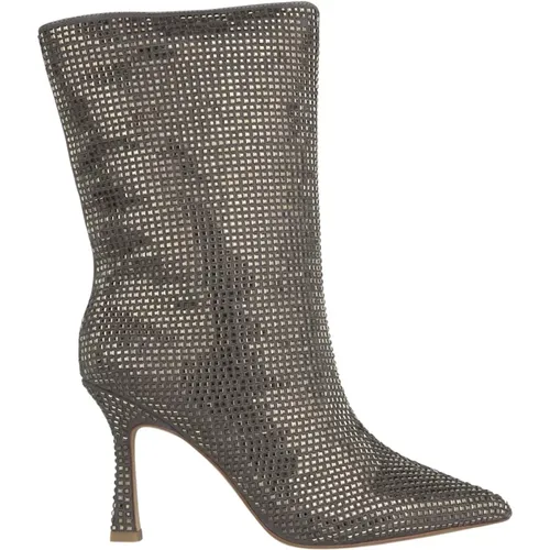 Ankle boot sharp toe glitter , female, Sizes: 6 UK, 4 UK, 8 UK, 5 UK, 7 UK - Alma en Pena - Modalova