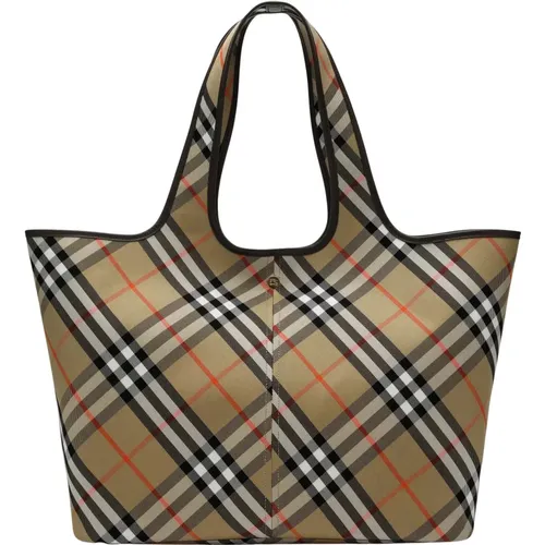 Tote Bags, female, , Size: ONE SIZE Chic Tote Bag for Everyday Use - Burberry - Modalova