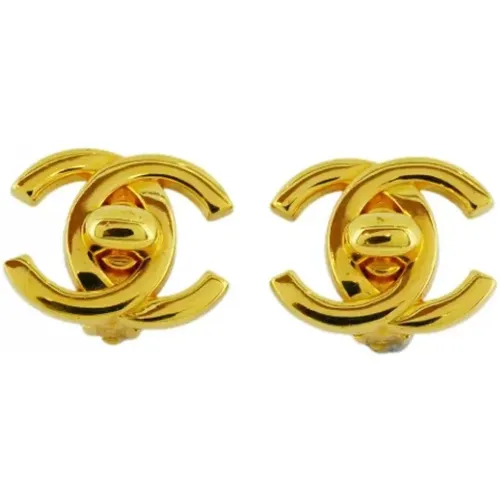 Pre-owned Jewellery, female, , Size: ONE SIZE Pre-owned Metal earrings - Chanel Vintage - Modalova