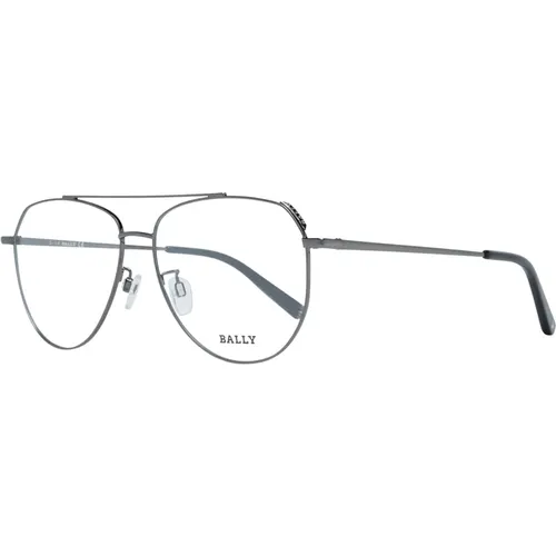 Glasses, unisex, , Size: ONE SIZE Gunmetal Metal Optical Frames - Bally - Modalova