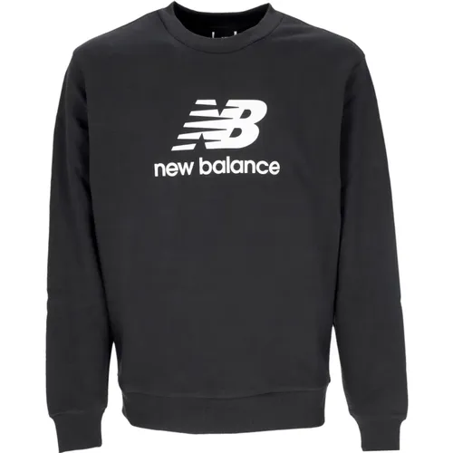 Sweatshirts, male, , Size: L Logo French Terry Crewneck Sweatshirt - New Balance - Modalova