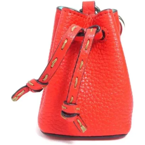 Pre-owned Bucket Bags, female, , Size: ONE SIZE Pre-owned Leather key-holders - Fendi Vintage - Modalova