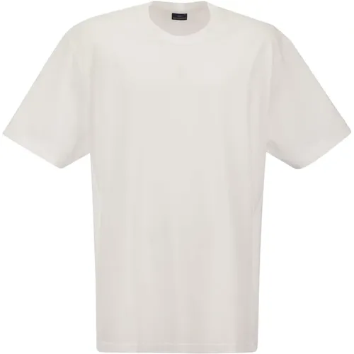 Garment Dyed Baumwoll-Jersey T-Shirt , Herren, Größe: L - PAUL & SHARK - Modalova