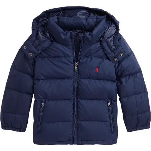 Blauer Bestickter Pony Mantel - Ralph Lauren - Modalova