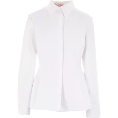 Slim Fit Cotton Shirt , female, Sizes: S - Valentino Garavani - Modalova