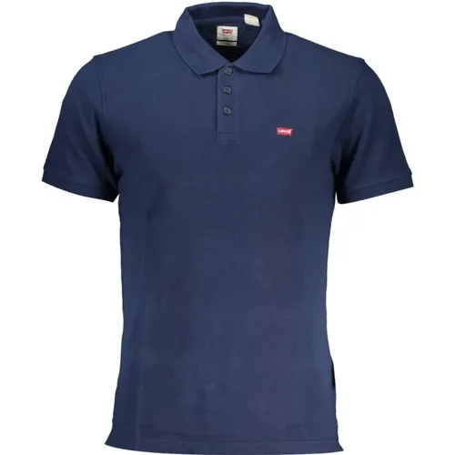 Levi's, Blaues Baumwoll-Poloshirt , Herren, Größe: XL - Levis - Modalova