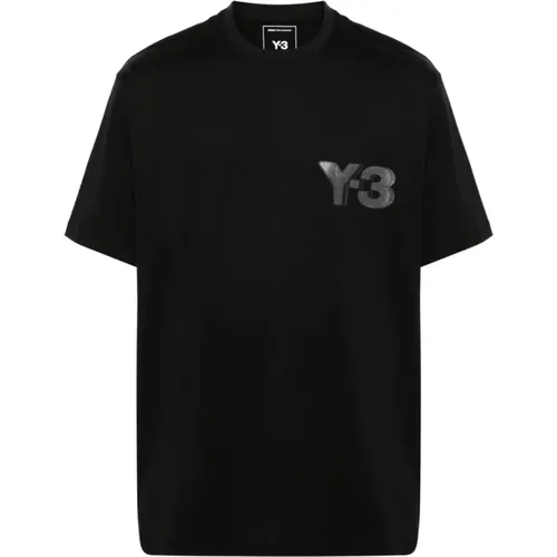 T-Shirts, male, , Size: M Reflective Logo Tee - Y-3 - Modalova