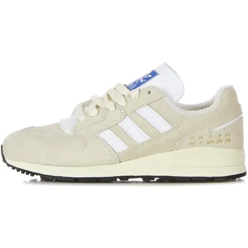 Sneakers, male, , Size: 13 US Cream White Low Sneaker with 3 Stripes - Adidas - Modalova