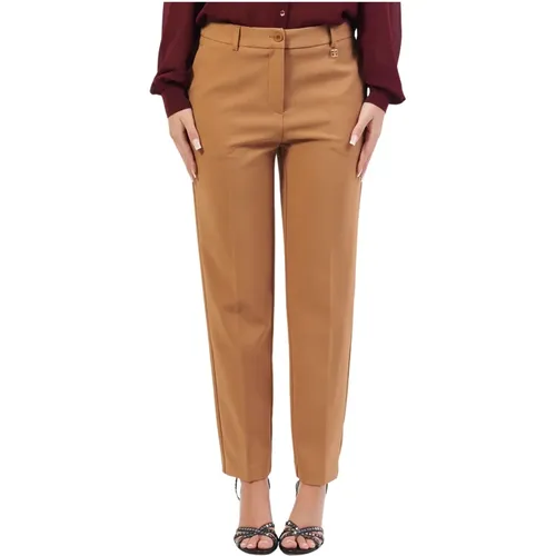 Camel Chino Hose Regular Fit , Damen, Größe: M - Fracomina - Modalova