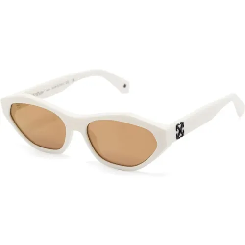 Off , Sunglasses, unisex, , Size: 56 MM Oeri13H 0176 Sunglasses - Off White - Modalova