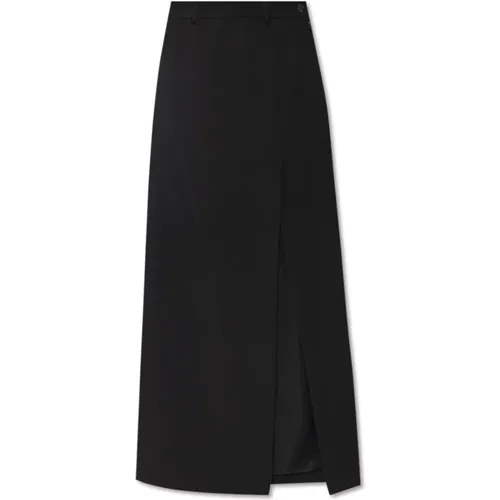 Maxi Skirts, female, , Size: S Wool Maxi Skirt - Balenciaga - Modalova