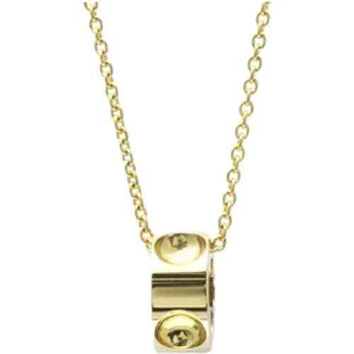 Pre-owned Gold necklaces , female, Sizes: ONE SIZE - Louis Vuitton Vintage - Modalova