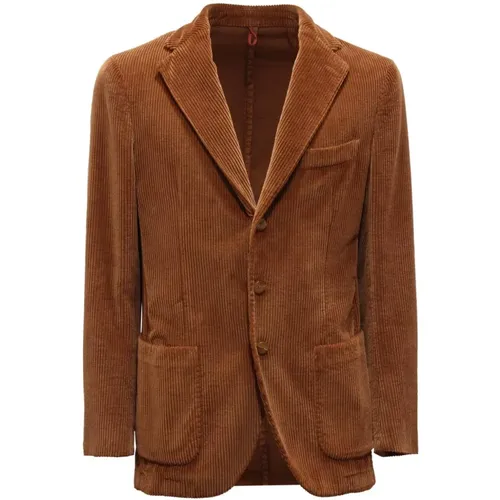 Blazers, male, , Size: M Velvet Jacket - Santaniello - Modalova