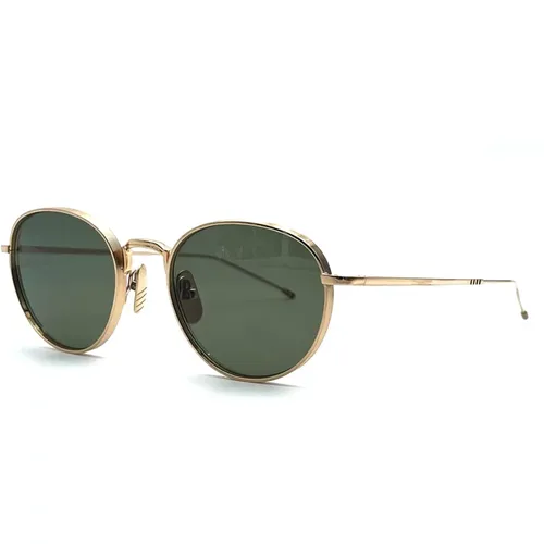 Sunglasses,Schwarze Runde Sonnenbrille - Thom Browne - Modalova