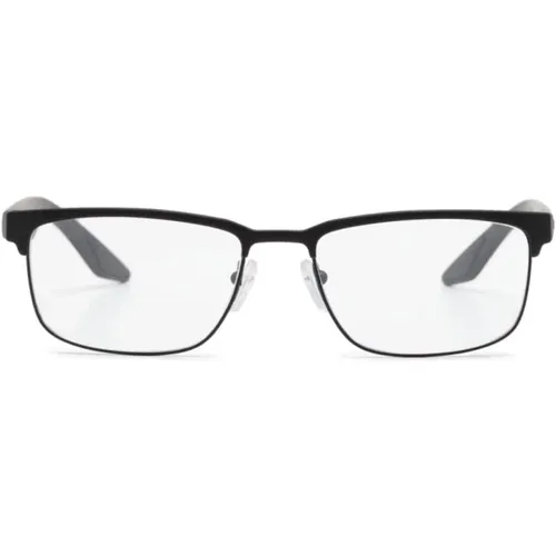 Schwarze Optische Brille Stilvoll und Vielseitig , Herren, Größe: 54 MM - Prada - Modalova