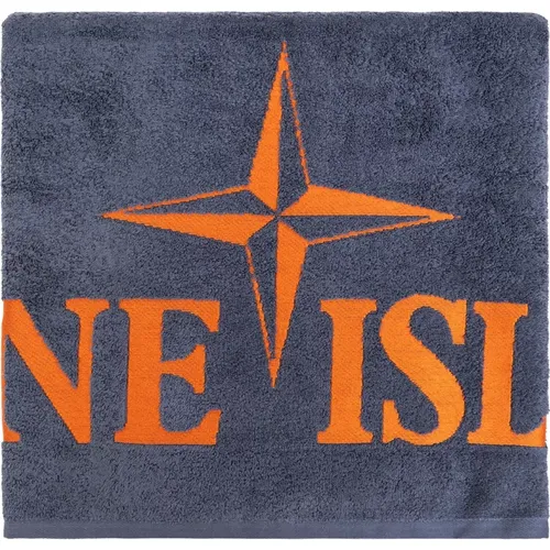 Beach towel with logo , male, Sizes: ONE SIZE - Stone Island - Modalova