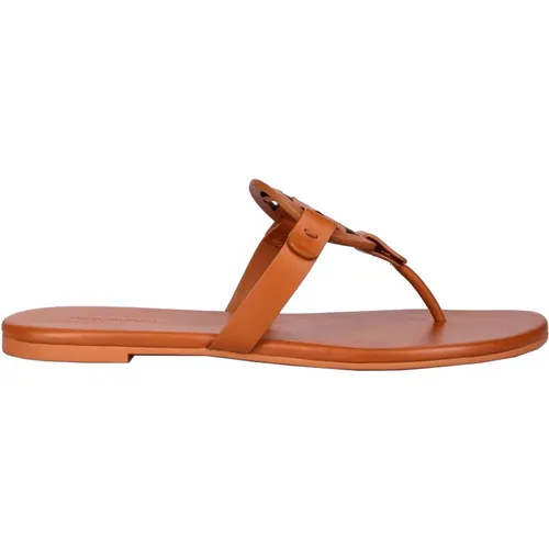 Leather Sandals for Warm Weather , female, Sizes: 3 1/2 UK, 3 UK - TORY BURCH - Modalova