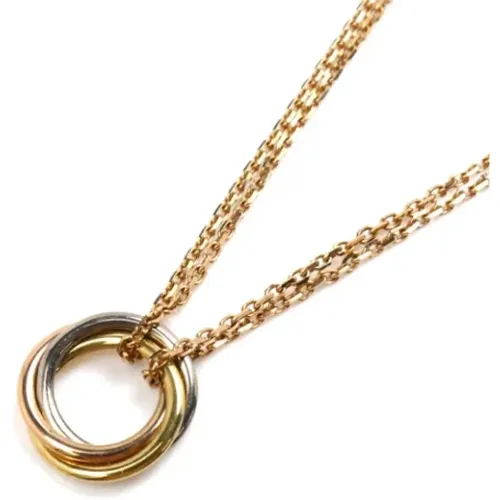 Pre-owned Jewellery, female, , Size: ONE SIZE Pre-owned Gold necklaces - Cartier Vintage - Modalova