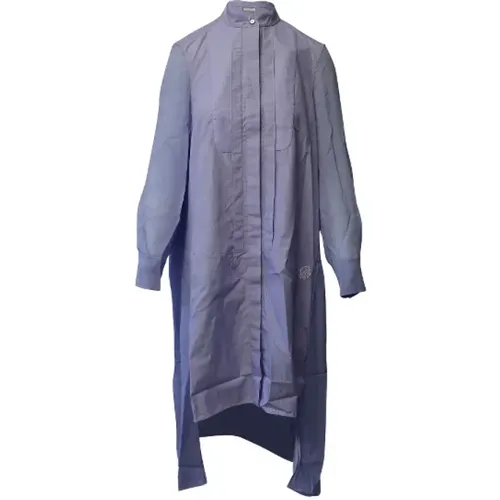 Lavender Cotton Striped Midi Shirt Dress , female, Sizes: XS - Chloé - Modalova