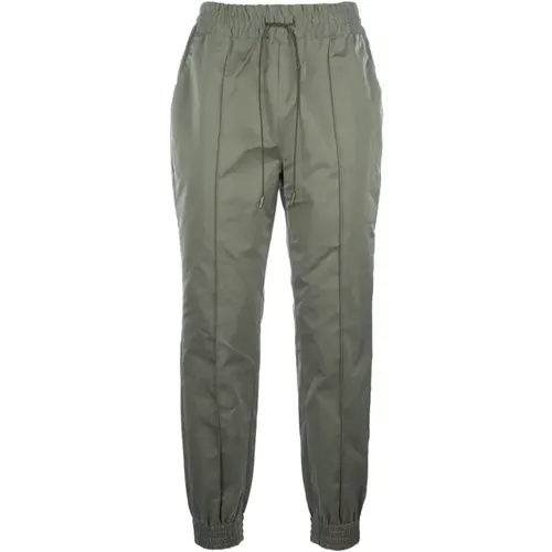 Straight Trousers, female, , Size: S Elasticated Drawstring Trousers - Ermanno Scervino - Modalova