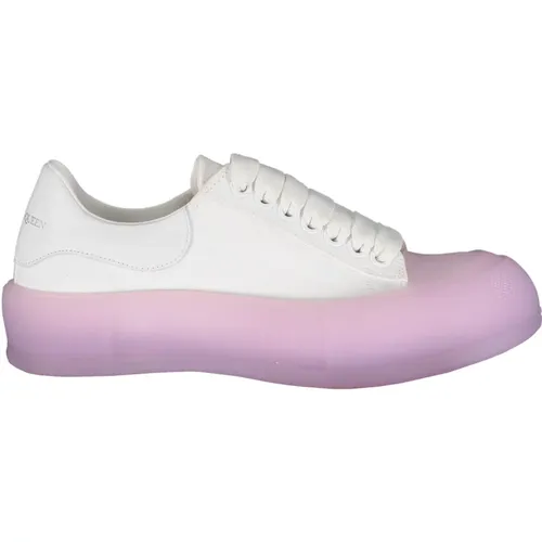 Canvas Sneakers mit Gummikappe , Damen, Größe: 36 1/2 EU - alexander mcqueen - Modalova