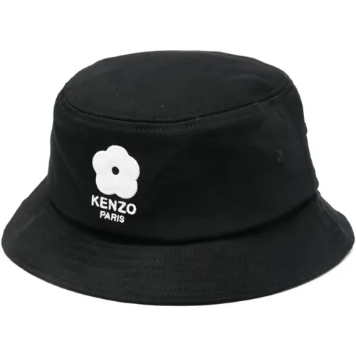 Hats, male, , Size: M Cotton Twill Flat Crown Hat - Kenzo - Modalova