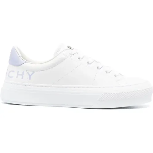 Logo-Print Leather Sneakers , female, Sizes: 6 UK, 4 UK - Givenchy - Modalova