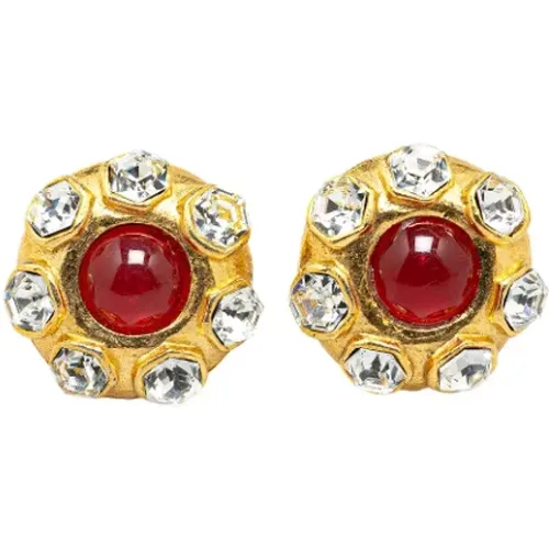 Pre-owned Jewellery, female, , Size: ONE SIZE Pre-owned Metal earrings - Chanel Vintage - Modalova