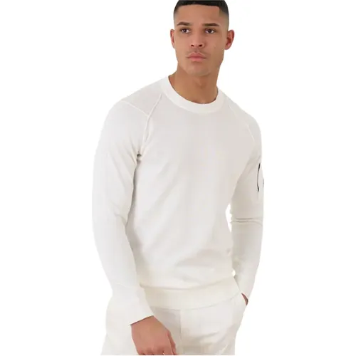 Weiße Pullover für Männer , Herren, Größe: M - C.P. Company - Modalova