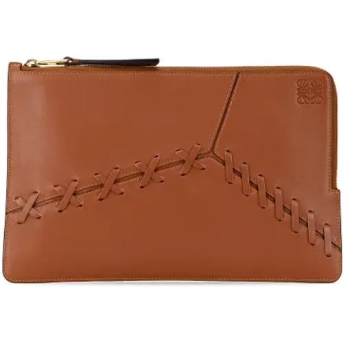 Pre-owned Clutches, female, , Size: ONE SIZE Pre-owned Leather clutches - Loewe Pre-owned - Modalova