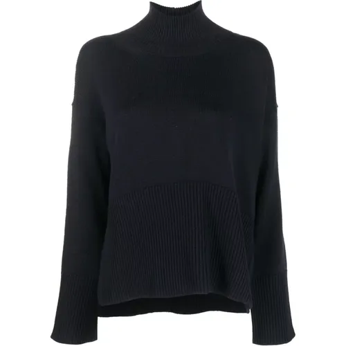 Basic Woll Rollkragenpullover mit Seitenschlitzen , Damen, Größe: XS - Dondup - Modalova