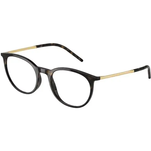 Stilvolle Herrenbrillen mit Havana-Rahmen , Herren, Größe: 50 MM - Dolce & Gabbana - Modalova