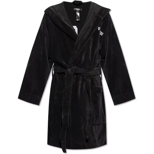 Cotton bathrobe , male, Sizes: S, L - Dsquared2 - Modalova