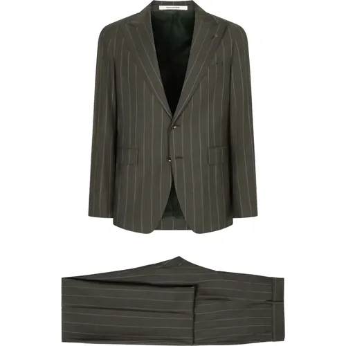 Single Breasted Suits, male, , Size: XL Two-piece wool suit - Tagliatore - Modalova