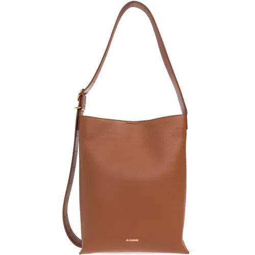 Shoulder Bags, female, , Size: ONE SIZE Leather bag - Jil Sander - Modalova