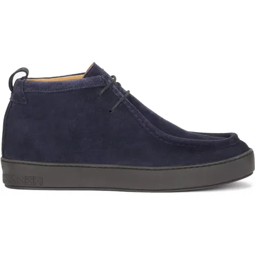 Marineblaue Wildleder-Chukka-Sneaker , Herren, Größe: 41 EU - Kazar - Modalova