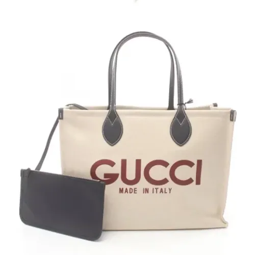 Pre-owned Tote Bags, female, , Size: ONE SIZE Pre-owned Leather handbags - Gucci Vintage - Modalova