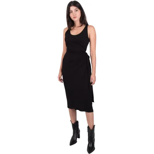 Stilvolles Midi-Kleid für jeden Anlass , Damen, Größe: L - Vince - Modalova