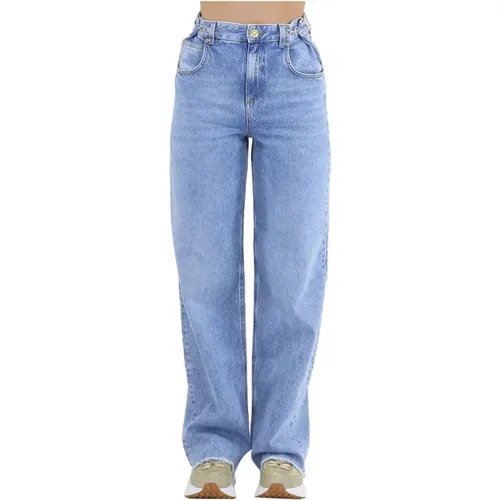 Denim Wide Leg Jeans für Frauen , Damen, Größe: W26 - Gaëlle Paris - Modalova