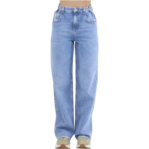 Denim Wide Leg Jeans für Frauen , Damen, Größe: W29 - Gaëlle Paris - Modalova